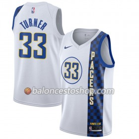 Camiseta Hombre NBA Indiana Pacers Myles Turner 33 2019-20 Nike City Edition Swingman